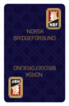 NBF kort, blå - pakke med 12 stokker