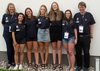 Fra venstre: Elisabeth Græsholt Sjødal (coach), Thea Indrebø, Agnethe Kjensli, Thea Hove Hauge, Sophie Græsholt Sjødal, Katarina Ekren, Sven-Olai Høyland (kaptein). Ida Øberg er også med på laget som skal spille VM i Shanghai