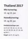 Spilleprogram Thailand 2017